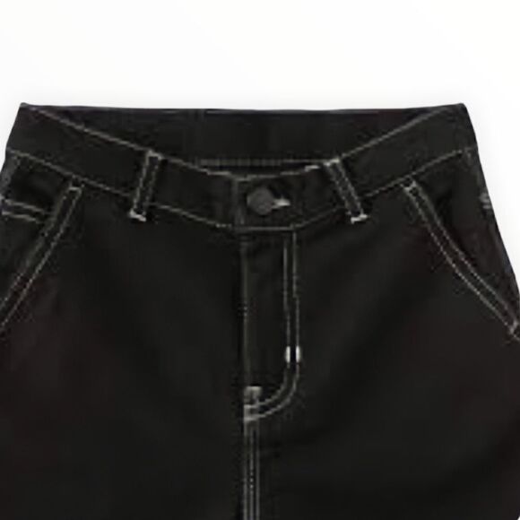 ZARA Kids | Black | WORKER JEANS WITH TOPSTITCHING - Picture 4 of 6